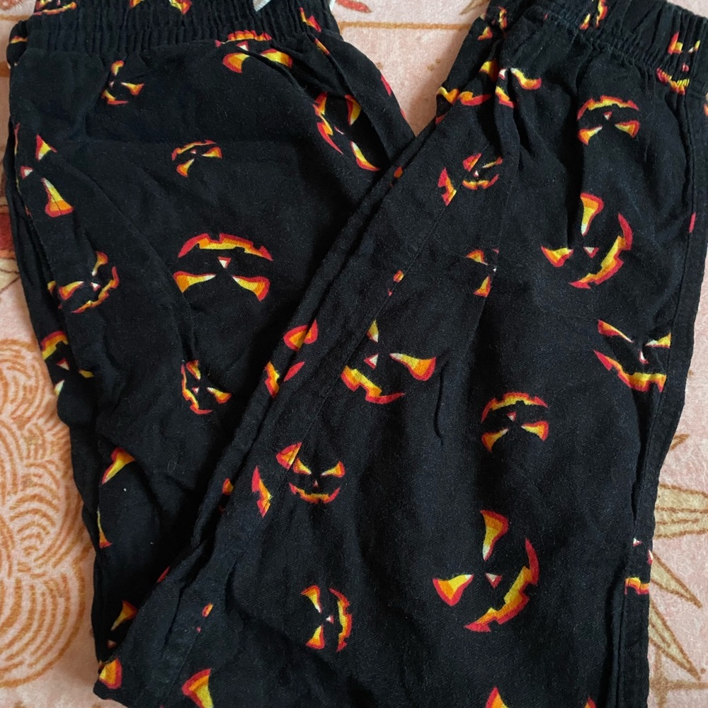 Men’s (women’s) Halloween Pumpkin Print Lounge Pants